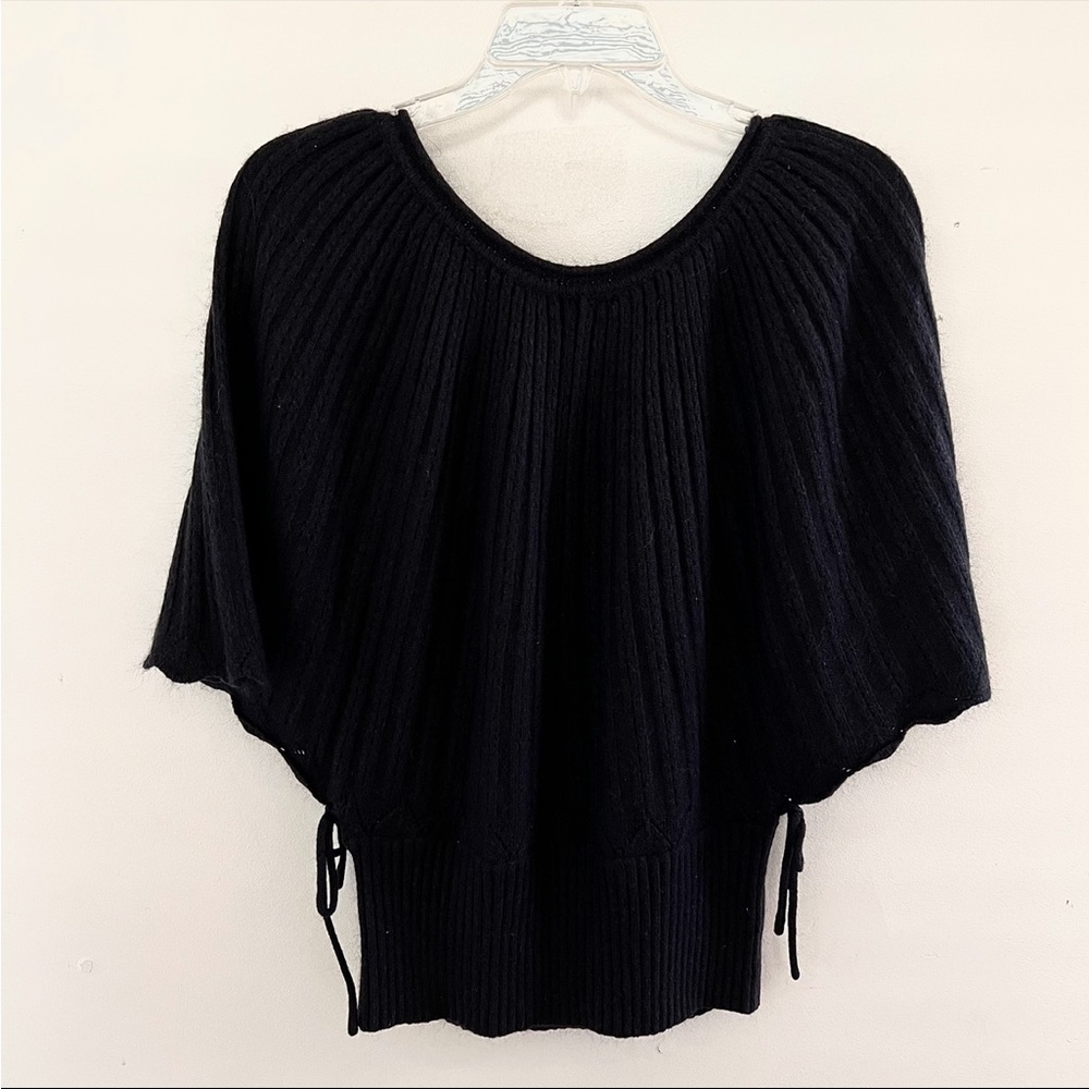 Black Cape-Like Sweater